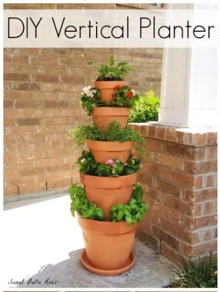 Easy DIY Strawberry Vertical Planter