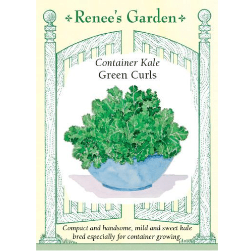 Renee's Garden Container Kale seed packet.