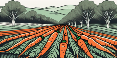 A field of lush bolero carrots ready for harvest