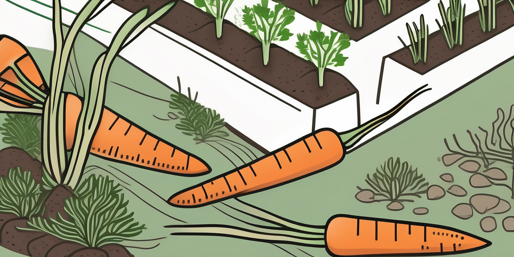 Mokum carrots sprouting from fertile virginia soil