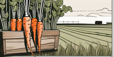 Napoli carrots growing in a kansas farmland