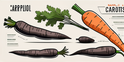 Napoli carrots growing in a fertile virginia field with clear indications of different stages of growth and planting process