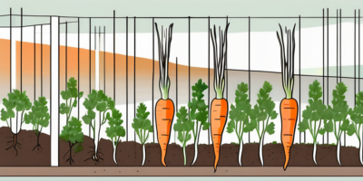 Mokum carrots growing in a garden
