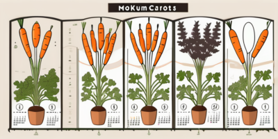 Mokum carrots growing in a garden