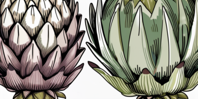Two distinct artichokes