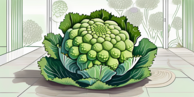 A romanesco cauliflower thriving in a florida garden setting