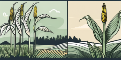 Various stages of corn growth in west virginia's landscape