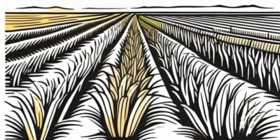 A vibrant cornfield with several stages of corn growth