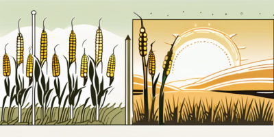 Honey select corn stalks in various stages of growth