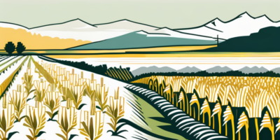 A corn field in montana with the montauk corn variety