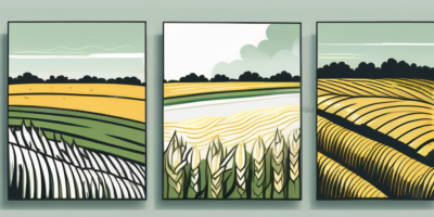 A cornfield in texas with different stages of corn growth