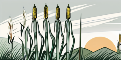 Silver king corn stalks thriving in a pennsylvania landscape