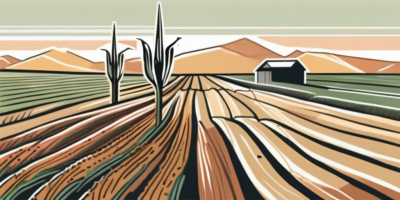 Trinity corn stalks in an arizona landscape