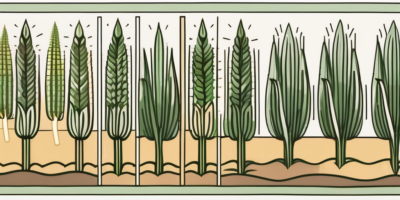 A fertile mississippi landscape with rows of growing trinity corn