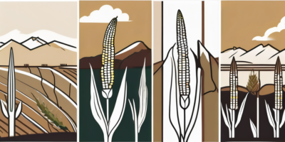 Trinity corn plants in different stages of growth