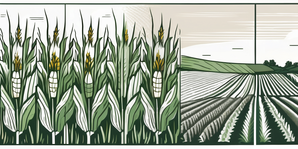 Lush cornfields