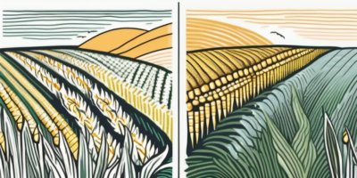 Two cornfields side by side