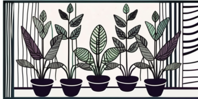 Zebra eggplants being planted in a patterned arrangement with specific spacing between each plant in a garden setting