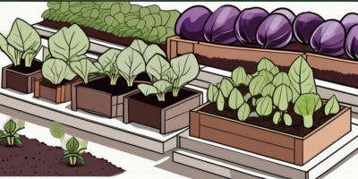 Shikou eggplants thriving in a garden setting