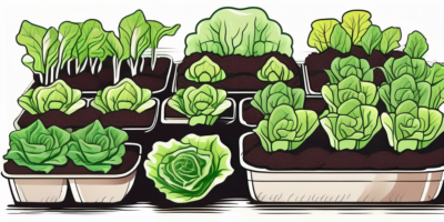 A vibrant lettuce garden with various stages of growth