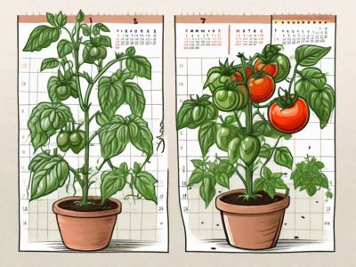 Different stages of tomato plants growth from seeds to mature plants