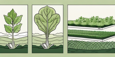 Sucrine lettuce plants in different stages of growth