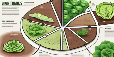 Different varieties of lettuce growing in a garden