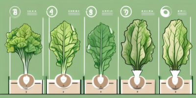 Green oakleaf lettuce plants at different stages of growth