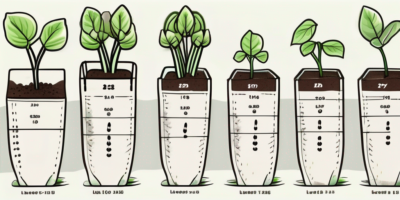 Little gem lettuce plants at different stages of growth