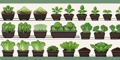 Tom thumb lettuce plants in different stages of growth