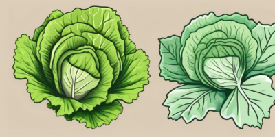 Two different types of lettuce