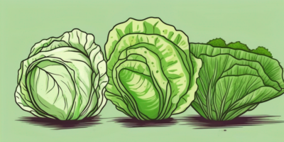 Two different types of lettuce