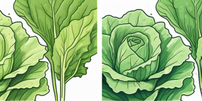 Two types of lettuce