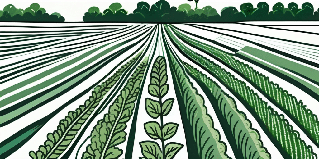 A lush spinach field in ohio