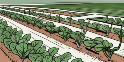 Matador spinach plants thriving in a texan landscape