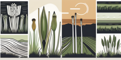 Leeks thriving in a texas landscape