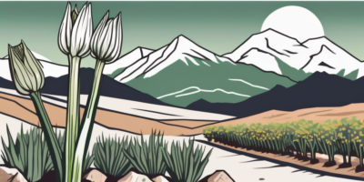 Bandit leeks growing in a colorado landscape