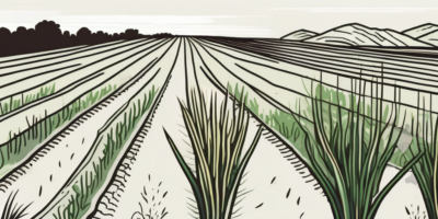 Bandit leeks growing healthily in a texas landscape