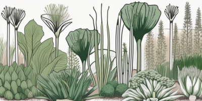 A garden plot featuring lancelot leeks surrounded by their ideal companion plants