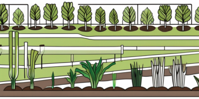 Bandit leeks growing in a garden setting