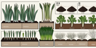 Bandit leeks growing in a garden