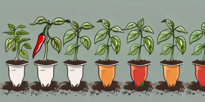 A variety of pepper plants at different stages of growth