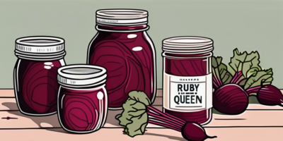 Ruby queen beets in a jar