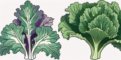 Two different types of kale