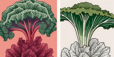 Two different types of kale