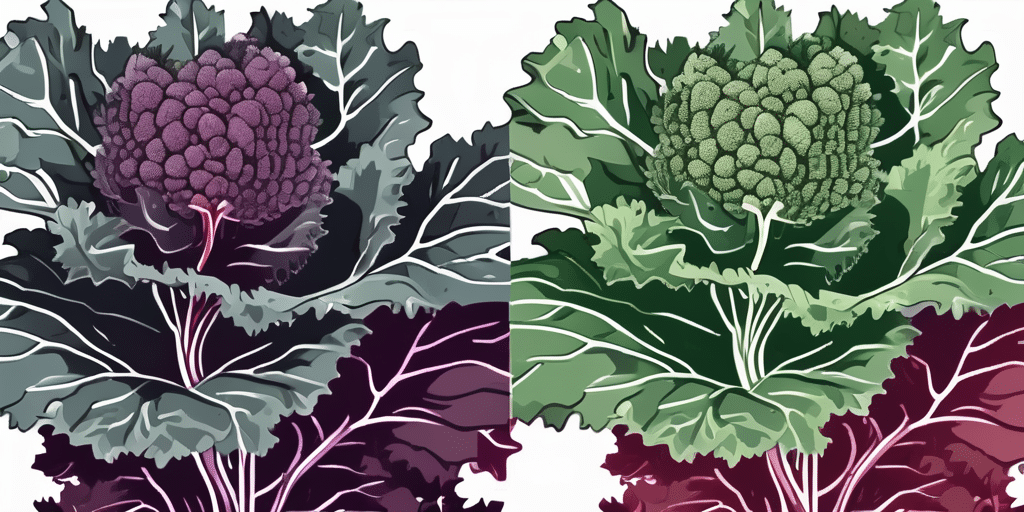 Two different types of kale