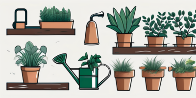 Various types of plants in a well-organized garden