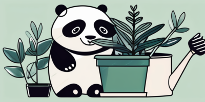 A thriving panda plant in a decorative pot