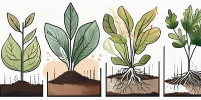 Various plants in different stages of growth