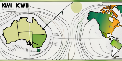 A map showing different zones